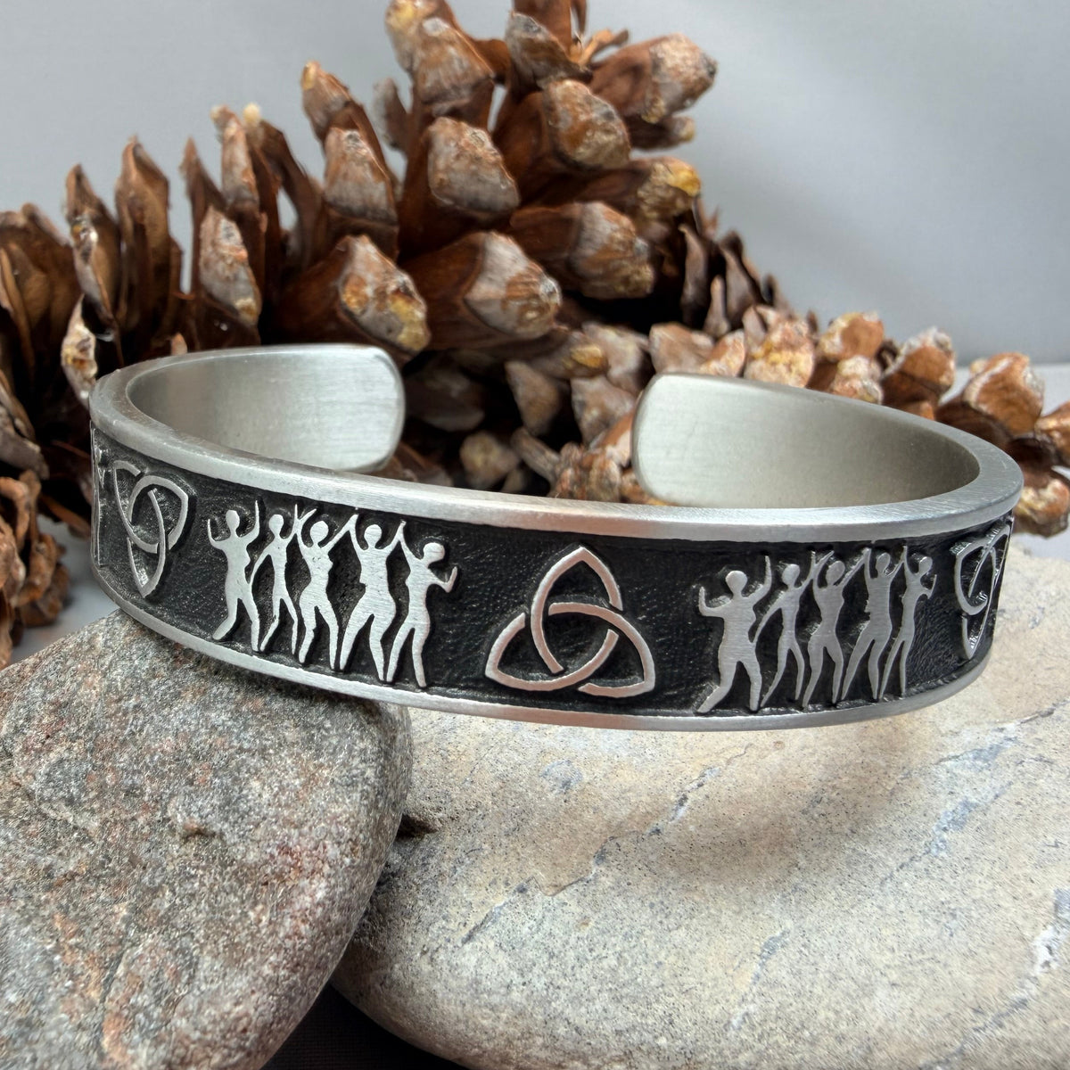 Celtic Sisters Trinity Knot Bracelet - Handmade in the U.S.A.