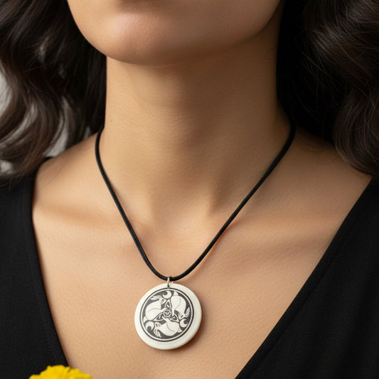 Artisan Celtic Triple Rabbit Necklace - Handmade in the U.S.A.