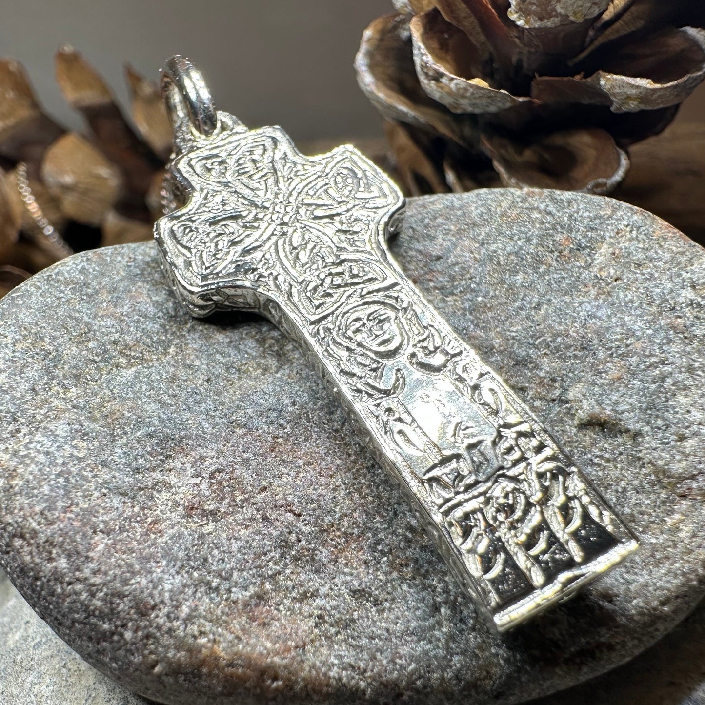 Artisan Irish Saint Patrick Cross Necklace - Made in Ireland — view 12
