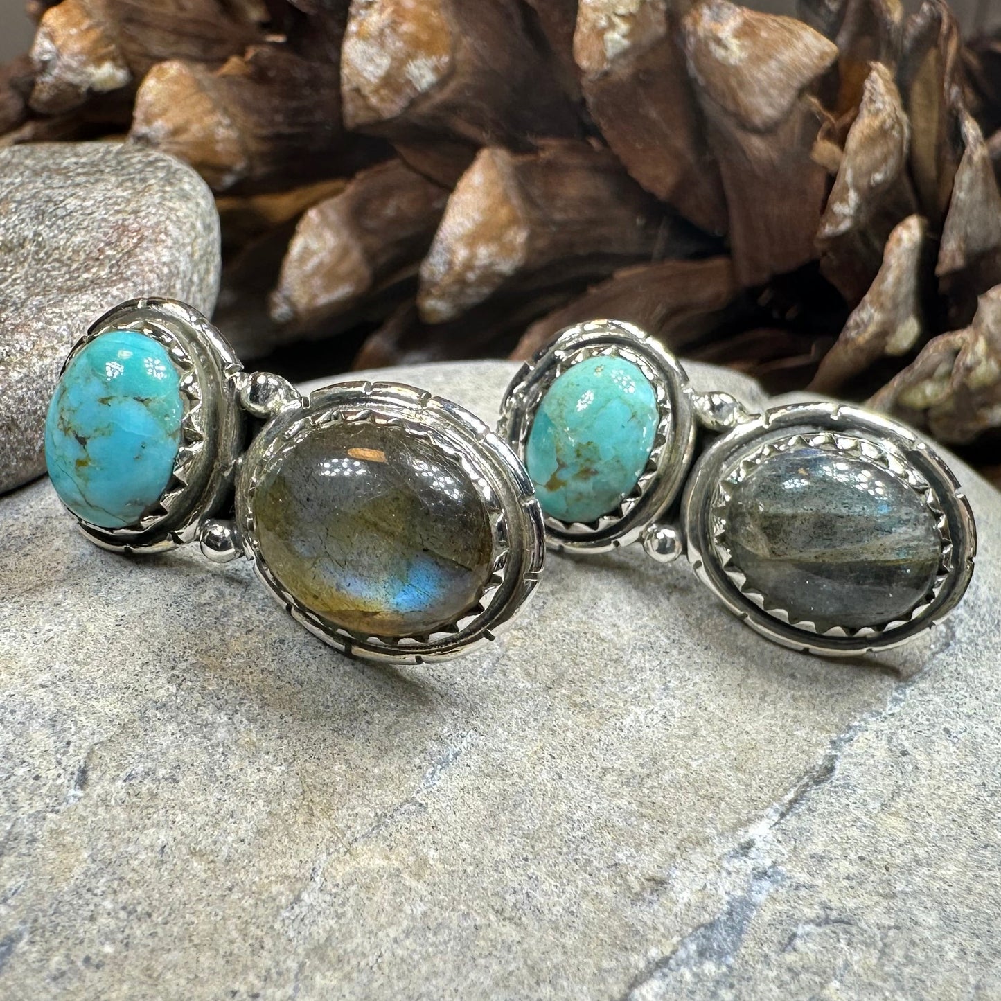 Desert Nights Post Earrings in Sterling Silver
