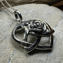 Load image into Gallery viewer, Celtic Rose Heart Necklace