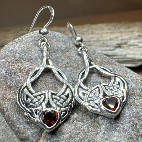 Load image into Gallery viewer, Heart Celtic Knot Earrings