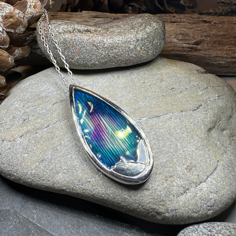Load image into Gallery viewer, Northern Lights Sky Necklace - Handmade in Scotland
