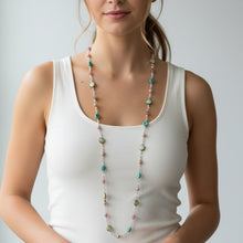 Load image into Gallery viewer, Pink Beach Blossom Long Necklace