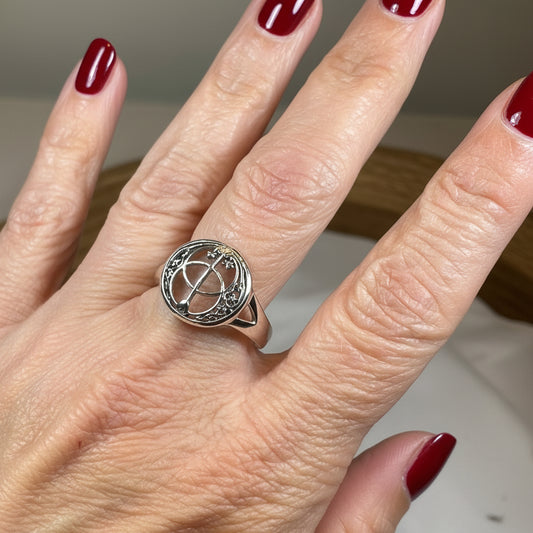 Chalice Well Ring in Sterling Silver