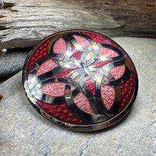 Load image into Gallery viewer, Trinity Knot Enamel Celtic Brooch
