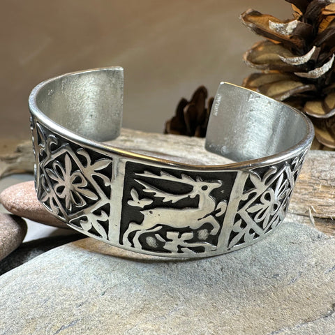 Load image into Gallery viewer, Celtic Stag Cuff Bracelet - Handmade in Scotland