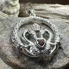 Load image into Gallery viewer, Celtic Swan Claddagh Necklace