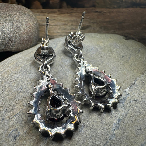 Load image into Gallery viewer, Bebe Marcasite Earrings