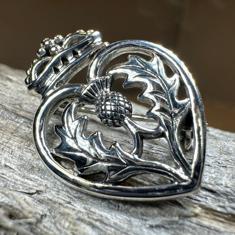 Load image into Gallery viewer, Lady Anne Luckenbooth Brooch in Sterling Silver