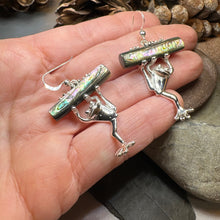 Load image into Gallery viewer, Abalone Frog Earrings