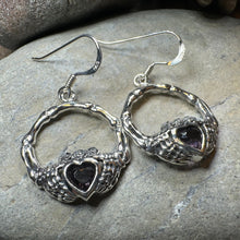 Load image into Gallery viewer, Gothic Claddagh Earrings