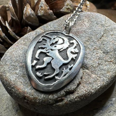 Load image into Gallery viewer, Unicorn of Scotland Pewter Necklace