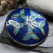 Load image into Gallery viewer, Trinity Knot Enamel Celtic Brooch