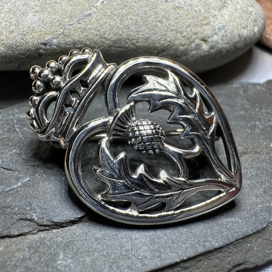 Lady Anne Luckenbooth Brooch in Sterling Silver