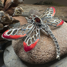 Load image into Gallery viewer, Damsel Dragonfly Marcasite Brooch