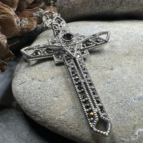 Load image into Gallery viewer, Wyn Celtic Cross Necklace