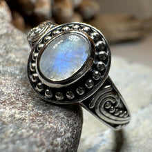 Load image into Gallery viewer, Galilah Celtic Moonstone Ring