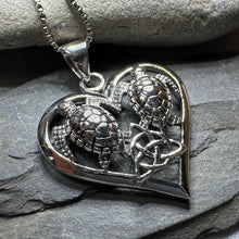 Load image into Gallery viewer, Celtic Turtle Lovers Necklace