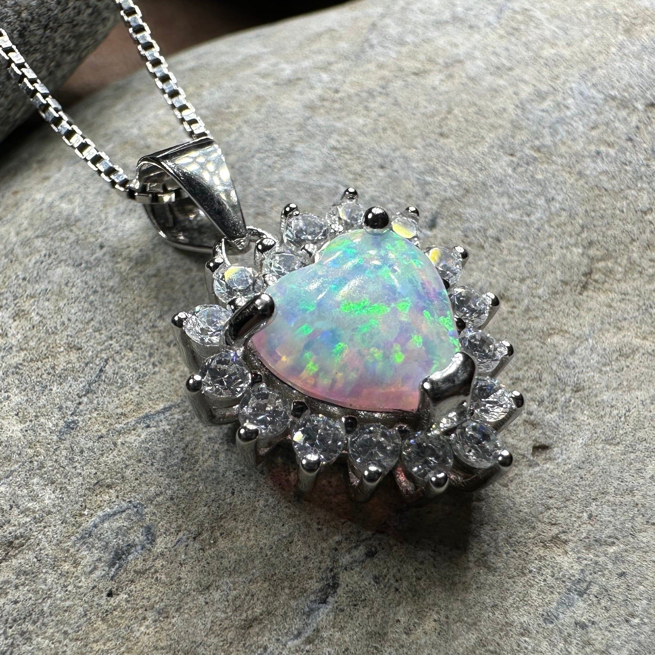 Pure at Heart Opal Necklace - Sterling Silver – Celtic Crystal