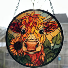 Load image into Gallery viewer, Sweet Highland Cow Suncatcher