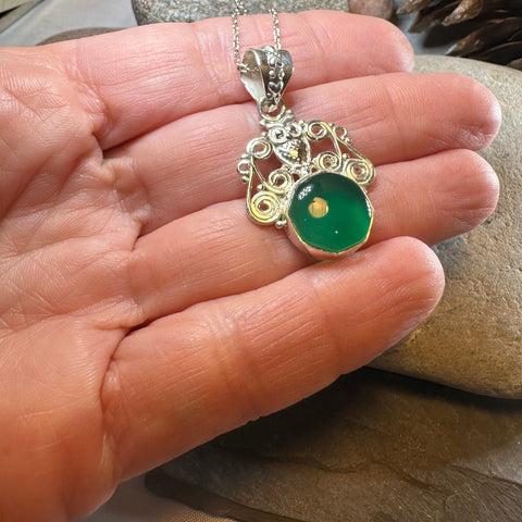 Load image into Gallery viewer, Mirra Owl Necklace in Sterling Silver