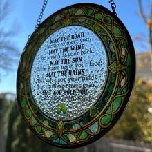 Load image into Gallery viewer, Irish Blessing Suncatcher