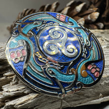 Load image into Gallery viewer, Celtic Birds Enamel Brooch