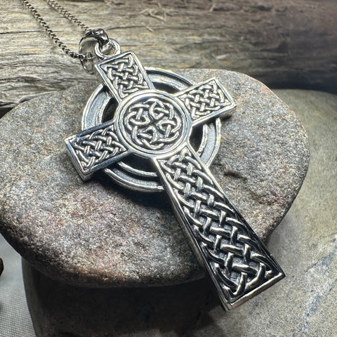 Load image into Gallery viewer, Macaille Celtic Cross Necklace
