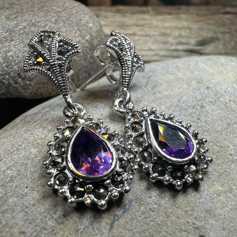 Load image into Gallery viewer, Coco Marcasite Earrings