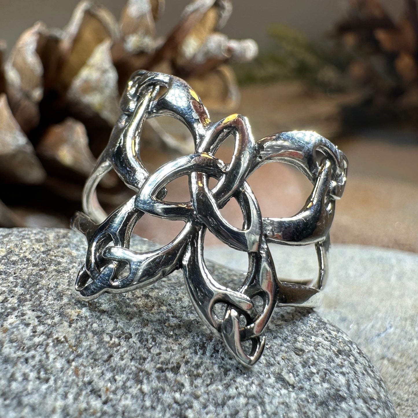 Trinity Knot Butterfly Ring — view 12