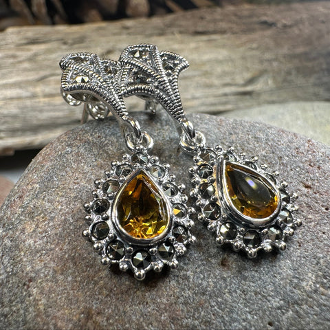 Load image into Gallery viewer, Coco Marcasite Earrings
