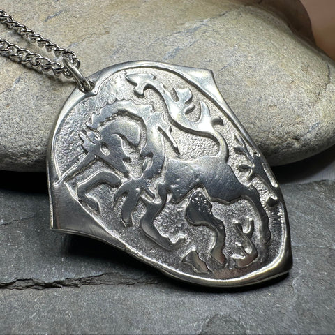 Load image into Gallery viewer, Unicorn of Scotland Medallion Necklace - Handmade in Scotland