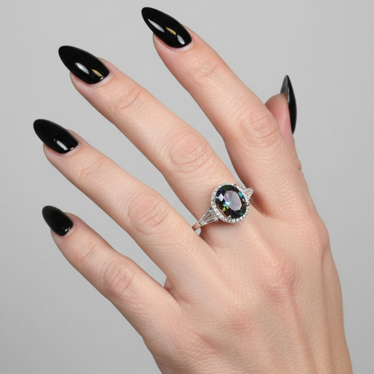 Scottish Lady Celtic Ring – Celtic Crystal Design Jewelry