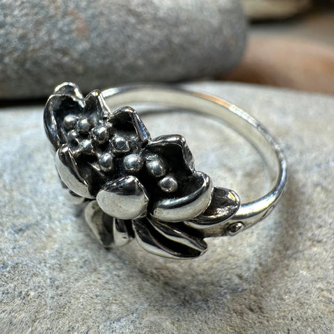 Load image into Gallery viewer, First Bloom Lotus Ring in Sterling Silver