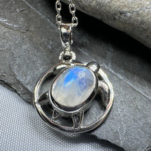 Load image into Gallery viewer, Moonstone Turtle Necklace
