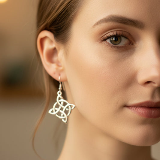 Dynra Celtic Knot Earrings — view 3