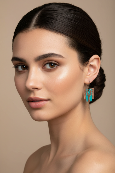 Load image into Gallery viewer, Forestmist Tree of Life Copper Earrings