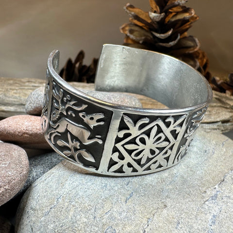 Load image into Gallery viewer, Celtic Stag Cuff Bracelet - Handmade in Scotland