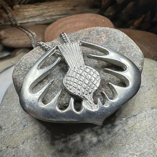 Mackenzie Scottish Thistle Necklace - Handmade in Scotland