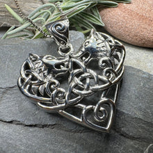 Load image into Gallery viewer, Celtic Wolf Love Necklace