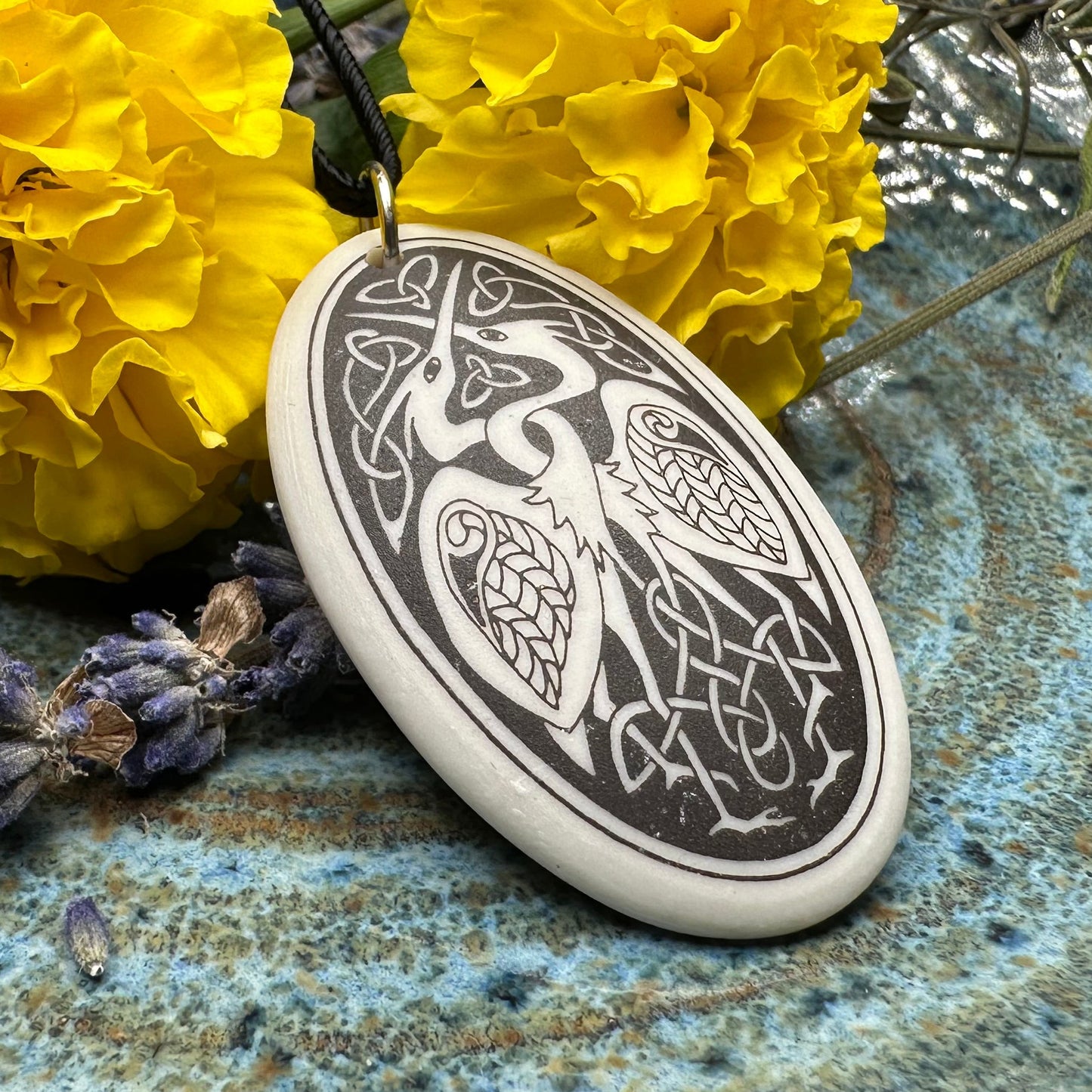 Artisan Celtic Birds Necklace - Handmade in the U.S.A.