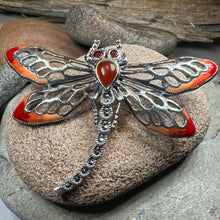 Load image into Gallery viewer, Damsel Dragonfly Marcasite Brooch