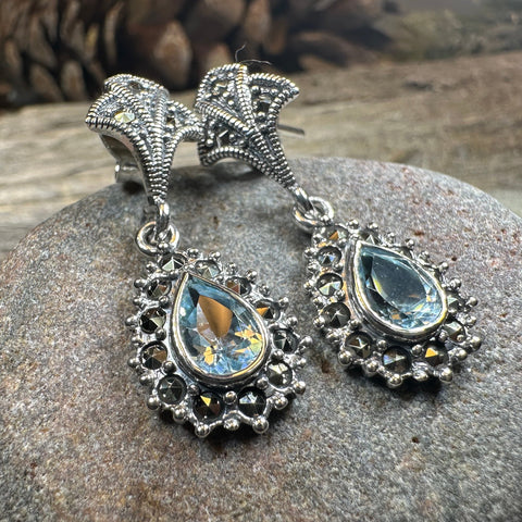 Load image into Gallery viewer, Coco Marcasite Earrings