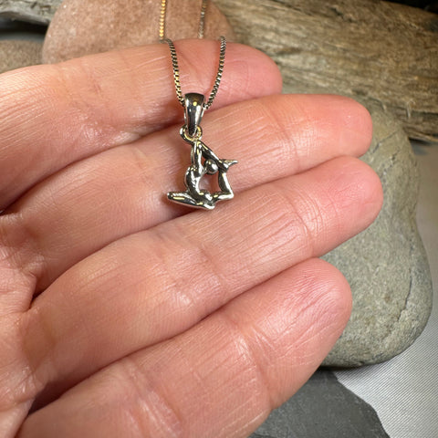 Load image into Gallery viewer, Mermaid Yoga Pose Necklace