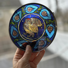 Load image into Gallery viewer, William De Morgan Owl Suncatcher
