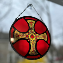 Load image into Gallery viewer, Saint Cuthbert's Cross Suncatcher