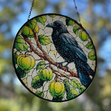 Load image into Gallery viewer, Green Raven Suncatcher