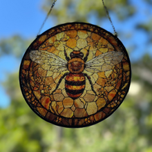 Load image into Gallery viewer, Golden Bee Suncatcher