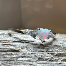 Load image into Gallery viewer, Petite Opal Heart Ring